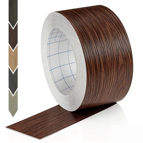 Image of GSCIT Club Brown Walnut Wallpaper, 2.4 inch X 15ft Self Adhesive Wood Grain Repair Tape Walnut Repair Patch for Tables, Chairs, Baseboards, Doors, Windows, Floors, Handicraft DIY.
