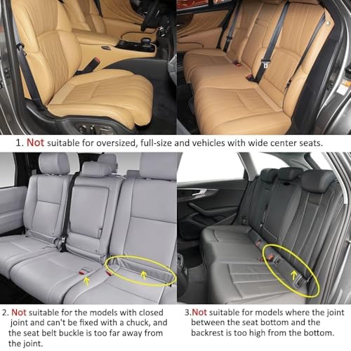 Image of Car Seat Mat Vehicle Seat Cover Car Seat Cushions Front Single Seat Cover (Pack of 01) (Grey)