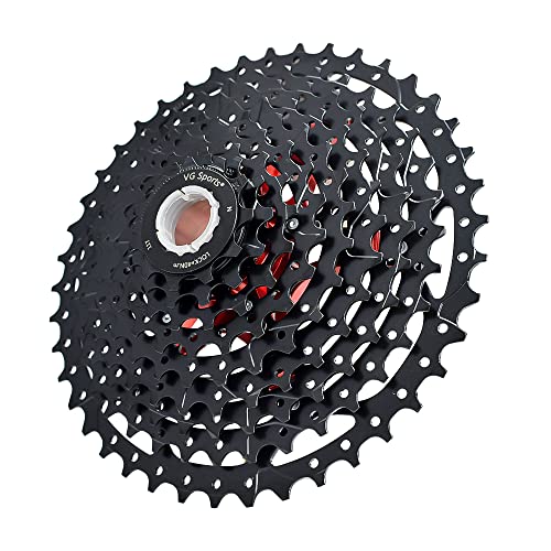 VG SPORTS 8/9/10/11/12 Speed Ultra-Light Bike Cassette for Mountain Bike 11-40T/11-42T/11-46T/11-50T/11-52T MTB Cassette Lightweight Aluminum Bracket Cassette