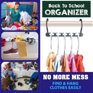 Miniatura 3 de Wonder Hanger Max nuevo y mejorado, paquete de colgadores triples, el espacio en el armario para ropa de acceso fácil, sin esfuerzo, sin arrugas,