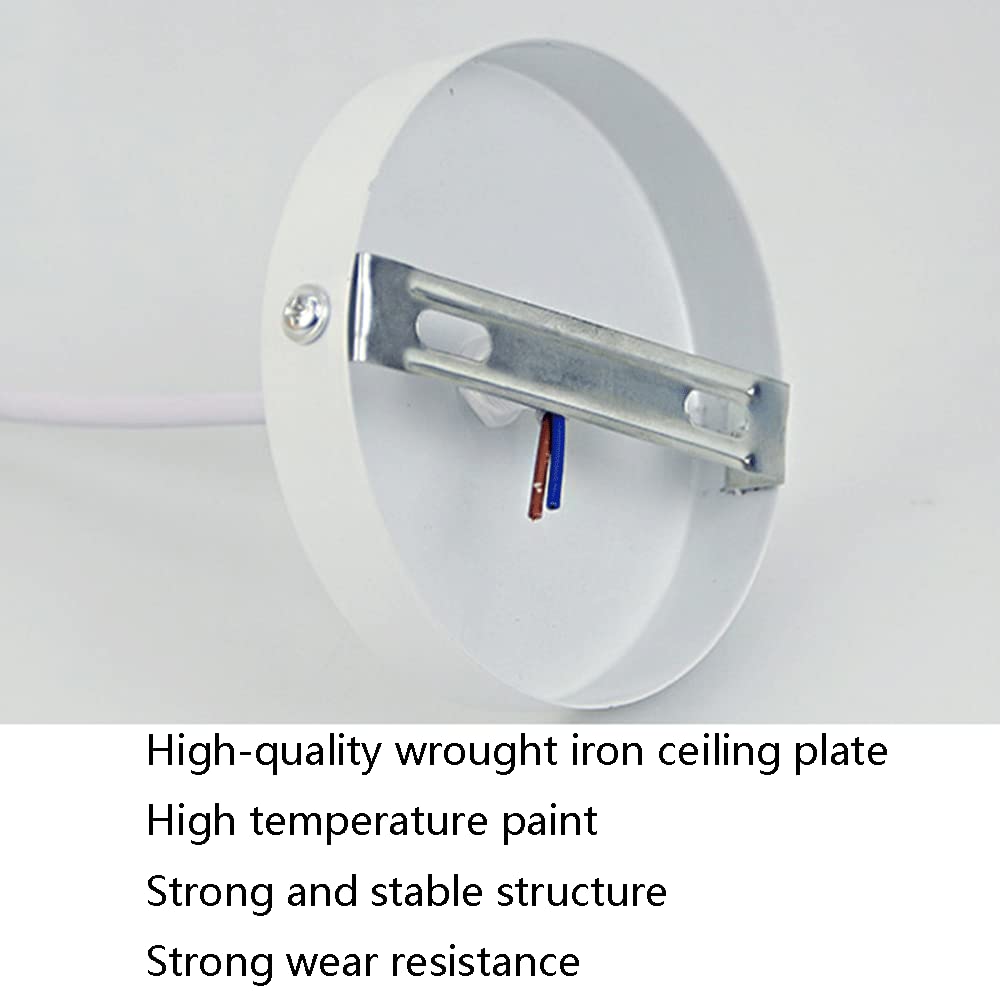 RCIDOS Accesorio Iluminación Techo Creativo Semicircular Simplicidad Lámpara Suspensión Tradicional Lámpara Colgante Metal Europea Accesorio Iluminación Macarrón Estilo Chino para Cocina, Casa T