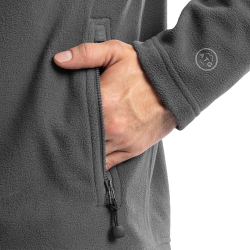 ATG by Wrangler Men's Color Block Micro Fleece Mock Neck Jacket4
