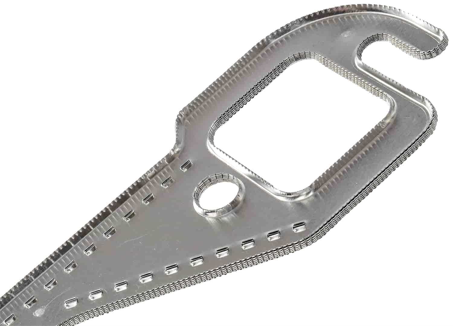 JEGS Aluminum Header Gaskets | Fits Small Block Chevy | 1.375" x 1.429" Square Ports | Reusable | 2 Per Package | Creates A Tight, Leak-Proof Seal | Compresses Down to 0.60" | Easy to Remove