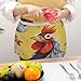 FekiLoot Art Chicken Painting Server Apron with 3 Pockets, Waterproof Half Apron for Waiters Fashion Bistro Aprons for Restaurant Server Work