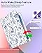 Kidcube for iPad 5th/6th Generation Case, for iPad Air 1st/2nd Gen, for iPad Pro 9.7 Inch Case Women Girls Cute Folio Cover with Pencil Holder Floral Flower Pretty Girly Rotating Stand Cases 2018/2017