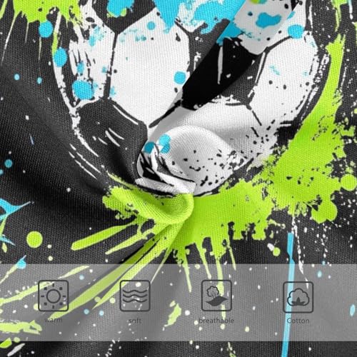 Toddler Panties, Soccer Ball Splash Girls Underwear Cotton, 2–8 Years3