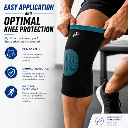 Image of Flamingo Flexi Hinged Knee Sleeve (With Silicone Patella Ring) Functional Knee Support Sleeve for Men & Women Ligament Tear, Sports, Running | Size - XXL |