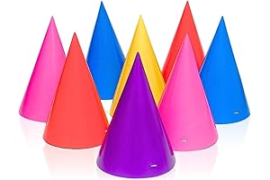 Assorted Colors Party Cone Hats