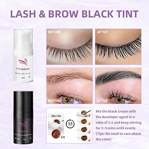 PERMANIA Lash Lift and Tint Kit, black, 40 ml (Pack of 1) - Image 2