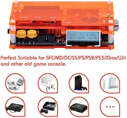 Mcbazel OSSC Scart Component VGA to HDMI Open Source Scan Converter v1.6 for Retro Gaming Console