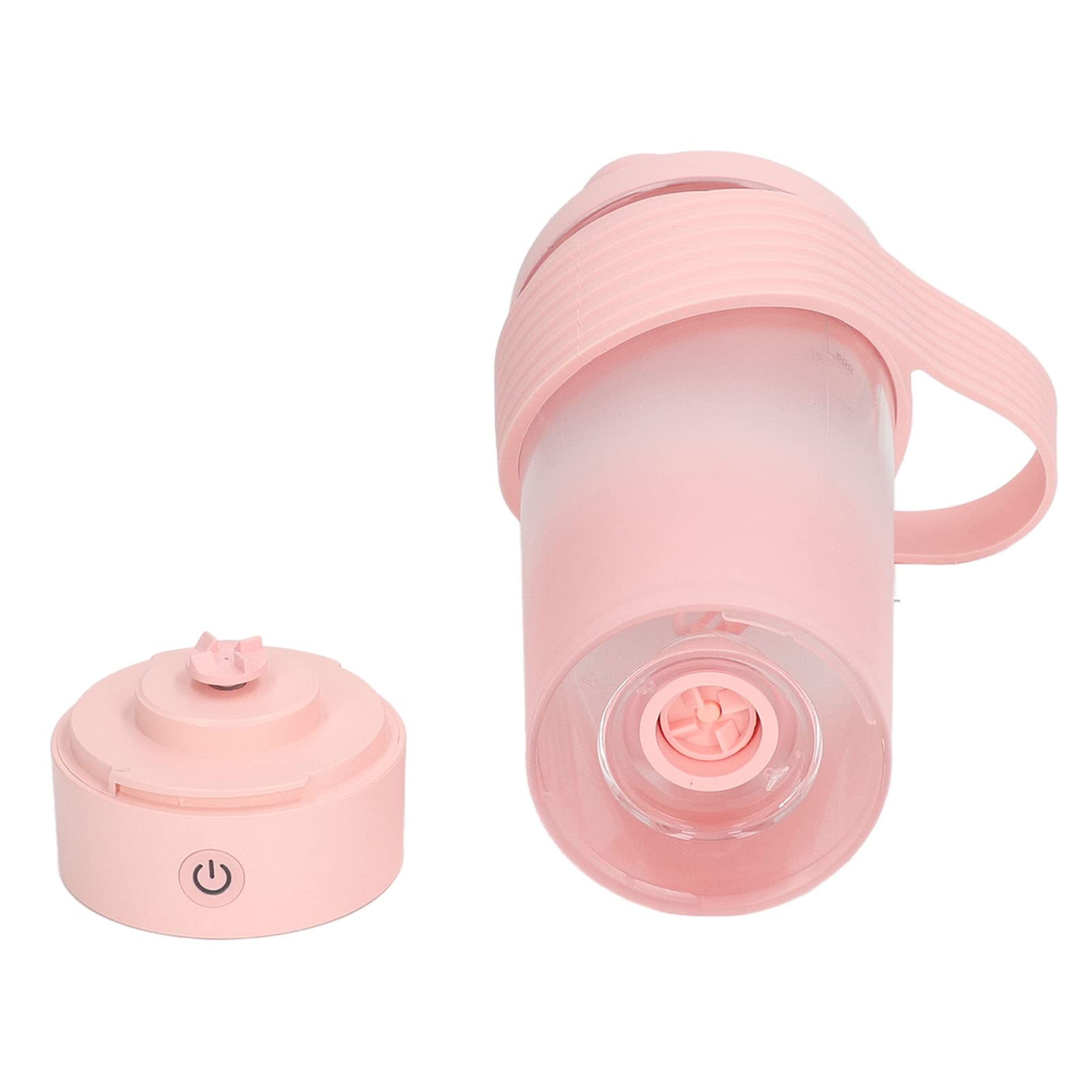 Cocoarm Elektrische Protein-Shaker-Flasche, über USB Wiederaufladbar, Silikon-Shaker-Flasche, 800 Ml, 6500 U/min, Rührbecher mit 700 MAh-Akku, für Protein, Kaffee, Milch, Shakes, Fitnessstudio, (PINK)