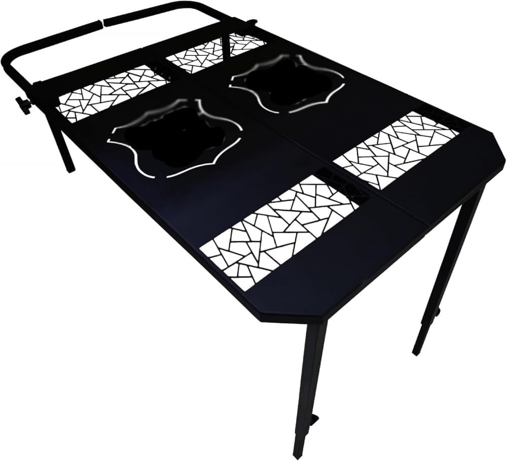 CYXOZFoldable RV Tire Table - Compact Picnic Table Lightweight Dining Table, Adjustable Height, for Home, RV Camping,