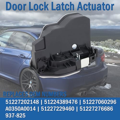 Image of Rear Right Passenger Side Door Lock Latch Actuator Compatible with BMW 135i, 118i, 320i, 328i, 330i, 528i, 535i, Door Latch Replaces 51227202148, 51224389476, 937-825, 51227060296