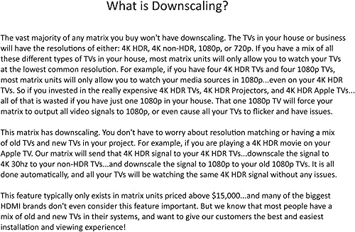 4x8 HDR 18GBPS HDBT 4K Matrix SWITCHER 4x4 with 4 Receivers HDMI 2.0a 2.0 CAT6 CAT5e HDMI HDCP2.2 Routing SPDIF Audio CONTROL4 Savant Home Automation - Thumbnail 4