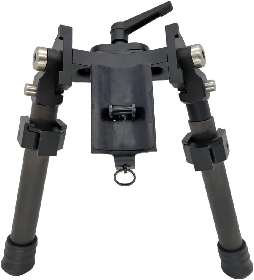 Tactical Carbon Fiber Swivel Bipod Wide Stance Adjustable for Long Range Hunting and Shooting (Sling Stud)