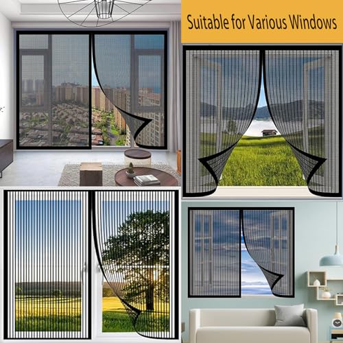 Moustiquaire de fenêtre sans perçage 230x140 avec puissants aimants - 8