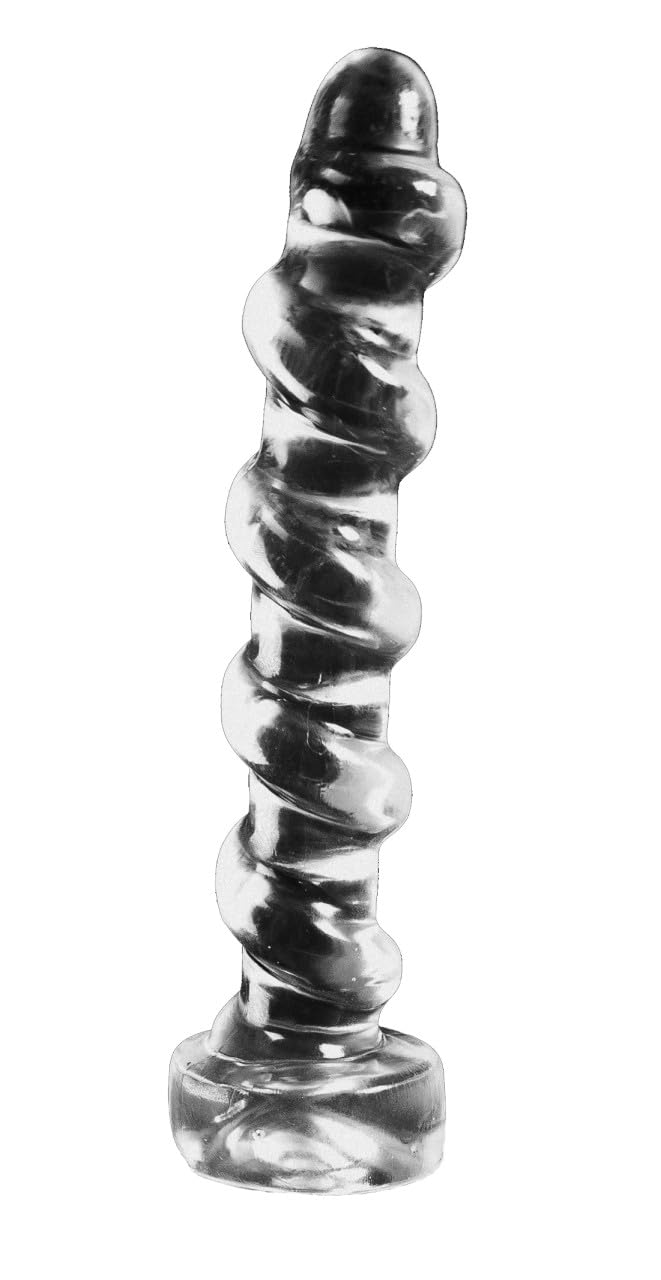 Gode géant transparent Sombre Cristal Clair DCC24 de 33 cm - 2