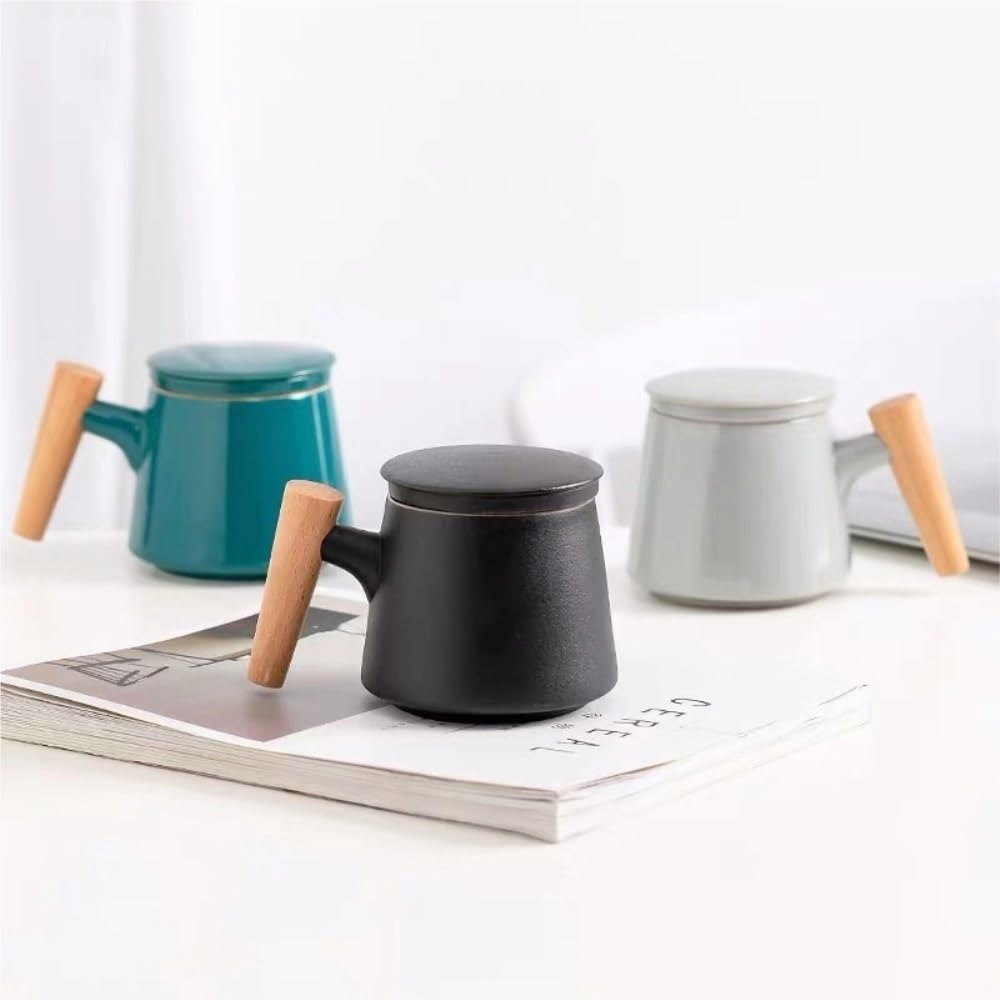 Słoik na cukier ceramiczny pojemnik do przechowywania herbaty, słoik, filtr biurowy, sitko, kubek, przenośny zestaw do podróży, torba ręczna na herbatę(C)