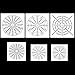 Produktbild DANSPEED 6 Stück Mandala Malerei Schablonen Punktierungstools Druck Zeichnung Tintenstrahl Vorlage DIY Kunst Zeichenschablonen Scrapbooking