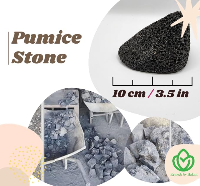 Foot Care Pumice Stone, Small, for Calluses and Exfoliation, 1 Count (Pack of 1), Black