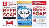 Big Beer Soap for Men, Sampler Set of 3 Bars, 10oz