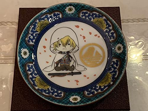 刀剣乱舞　本丸博2020　山姥切国広　丸谷焼豆皿 グッズ情報・九谷焼豆皿】 五彩とよばれる、赤・黄・緑・紫・紺青の