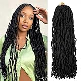 7 paquetes de 24 pulgadas de pelo suave de ganchillo preenlazado, trenzas de ganchillo para cabello natural de ganchillo de mariposa para mujeres negras (24 pulgadas (paquete de 7