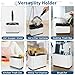 FHTONGE Stainless Steel Cat Litter Scoop Holder, Detachable Metal Cat Scooper Caddy, Universal Kitty Pooper Stand Trash Can Container for Most Pet Poop Shovels, Kitten Waste Scoops Storage Box