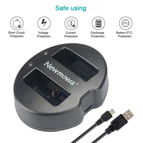 Newmowa D-Li109 Replacement Battery (2-Pack) And Dual Usb Charger For Pentax D-Li109 And Pentax K-R, K-30, K-50, K-500 #TOP4