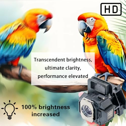 Image of V13H010L49 Replacement Projector Lamp Bulb for Epson ELPLP49 PowerLite Home Cinema 8500UB PowerLite PC 9700UB PowerLite 9700UB EMP-TW5000 EMP-TW3800 EH-TW5000 EH-TW4500 with Housing