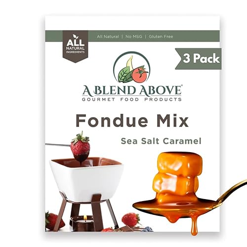 Miniatura 1 de Una mezcla de fondue de caramelo sobre sal de mar productos más vendidos paquete de 3