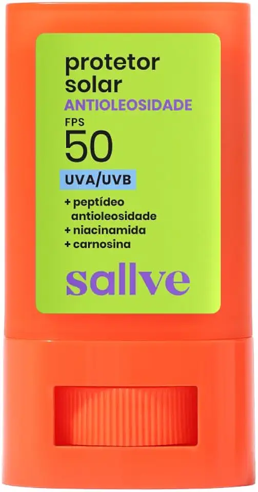 Sallve Protetor Solar Bastão Antioleosidade FPS50 15g