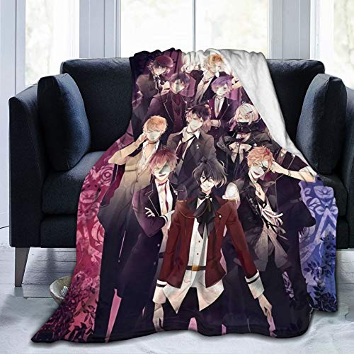 Diabolik Lovers Anime Flannel Blankets, Super Soft Bedding, Plush Blankets for Sofas, Anti-Static Air-Conditioning Blanketsï¼ŒSize is 50"X40" .