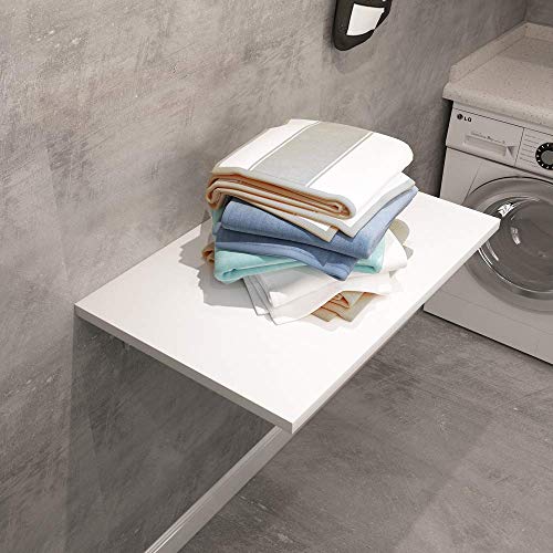 Amazon Crazy 🔥 Deals Need Small Fold Down Table Wall Mounted Heavy Duty Small Folding Wall Table Length 30 inches Width 20 inches Perfect Addition to Laundry Room/Home Bar/Kitchen & Dining Room AC15DW(7650)