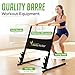 Booty Kicker Portable Folding Exercise Bar for Barre, Balance and Ballet Home Workouts, Strong Freestanding Stable Design