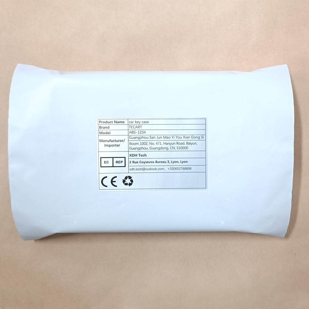 Custodia per chiave auto, in pelle, adatta per Mercedes Benz Classe A B C S GLC GLE GLS W222 C217 A217 A238 W463 S205 C205 Portachiavi con 3 tasti grigio