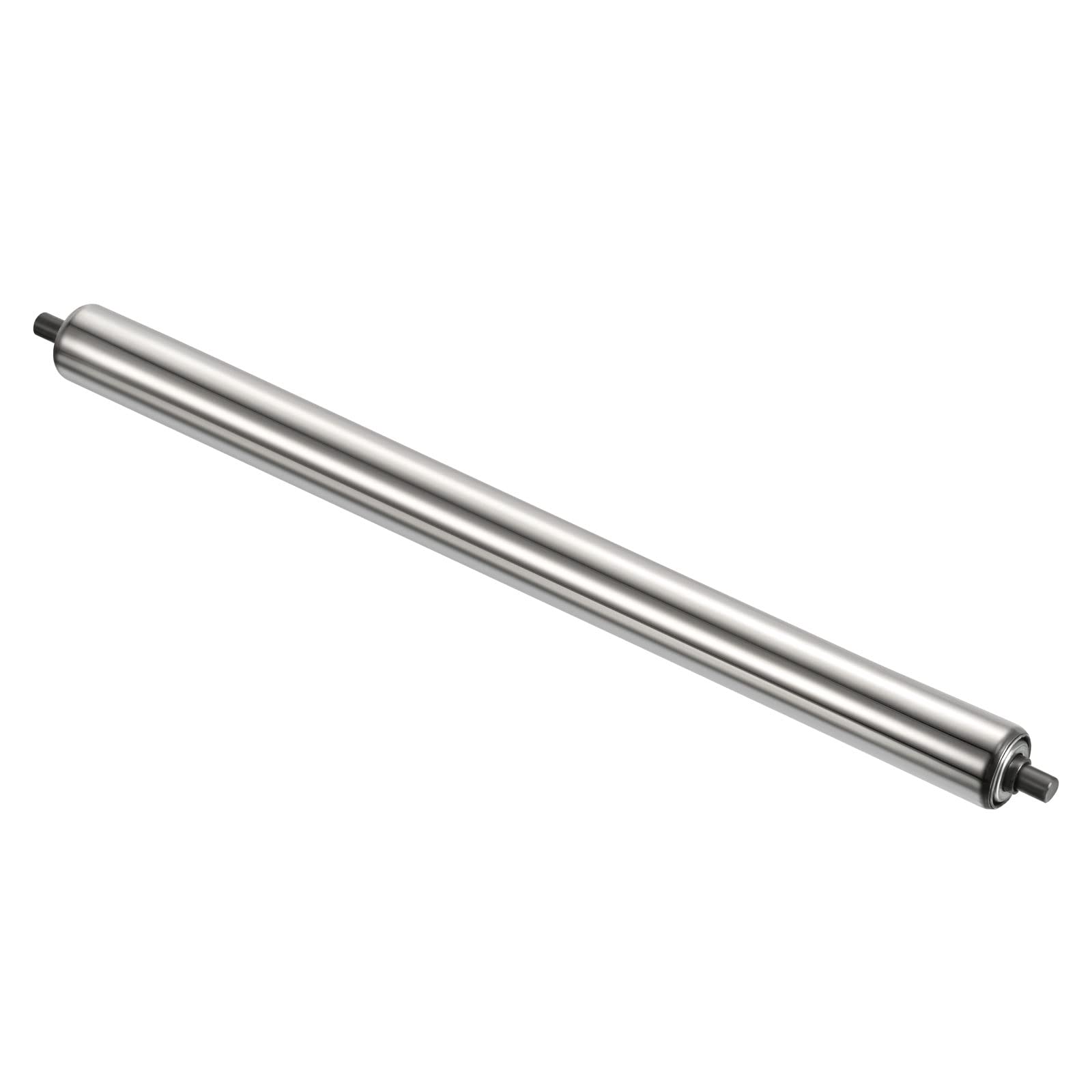 PATIKIL Trasportatore Rullo 1.5" Diametro 24" Lunghezza, Inossidabile Acciaio Gravità Trasmissione Parte Ricambio Parte Zincato Fine, Argento