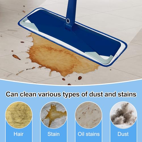 Image of Mop Replacement Pads for Bona, Microfiber Cleaning Pad for Bona, 3 Pack 18 Inch Mop Cleaning Pads for Bona Hardwood & Hard Surface Floors, Reusable & Washable & Microfiber Mop Pads for Bona Mop