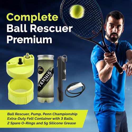 Image of BALL RESCUER: Tennis Ball Pressurizer - Converts Compatible Tennis Ball Container into a 30 psi Ball Pressurizer & Extends Ball Life (Pump & Container not Included in Standard and Standard Plus)