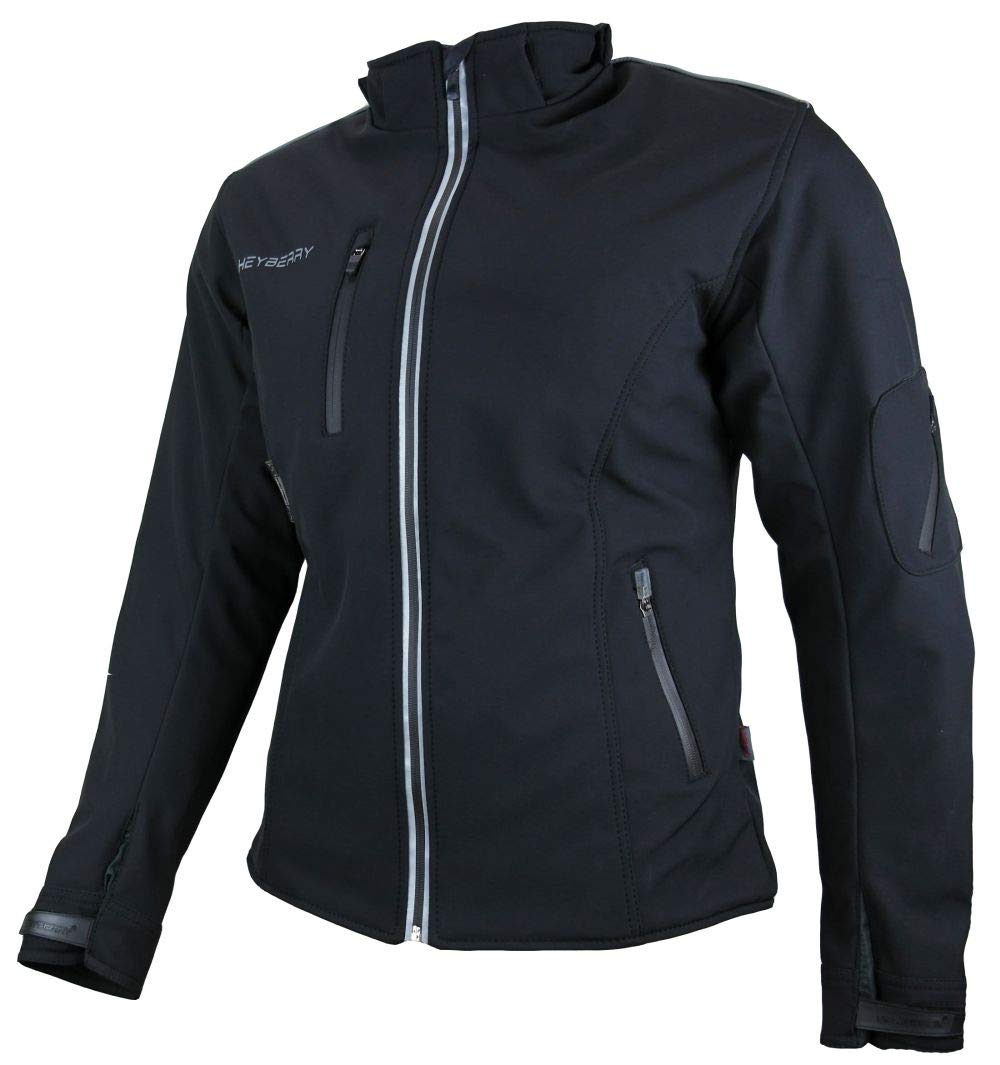 HEYBERRY Damen Soft Shell Motorradjacke Roller Protektoren S bis XXL
