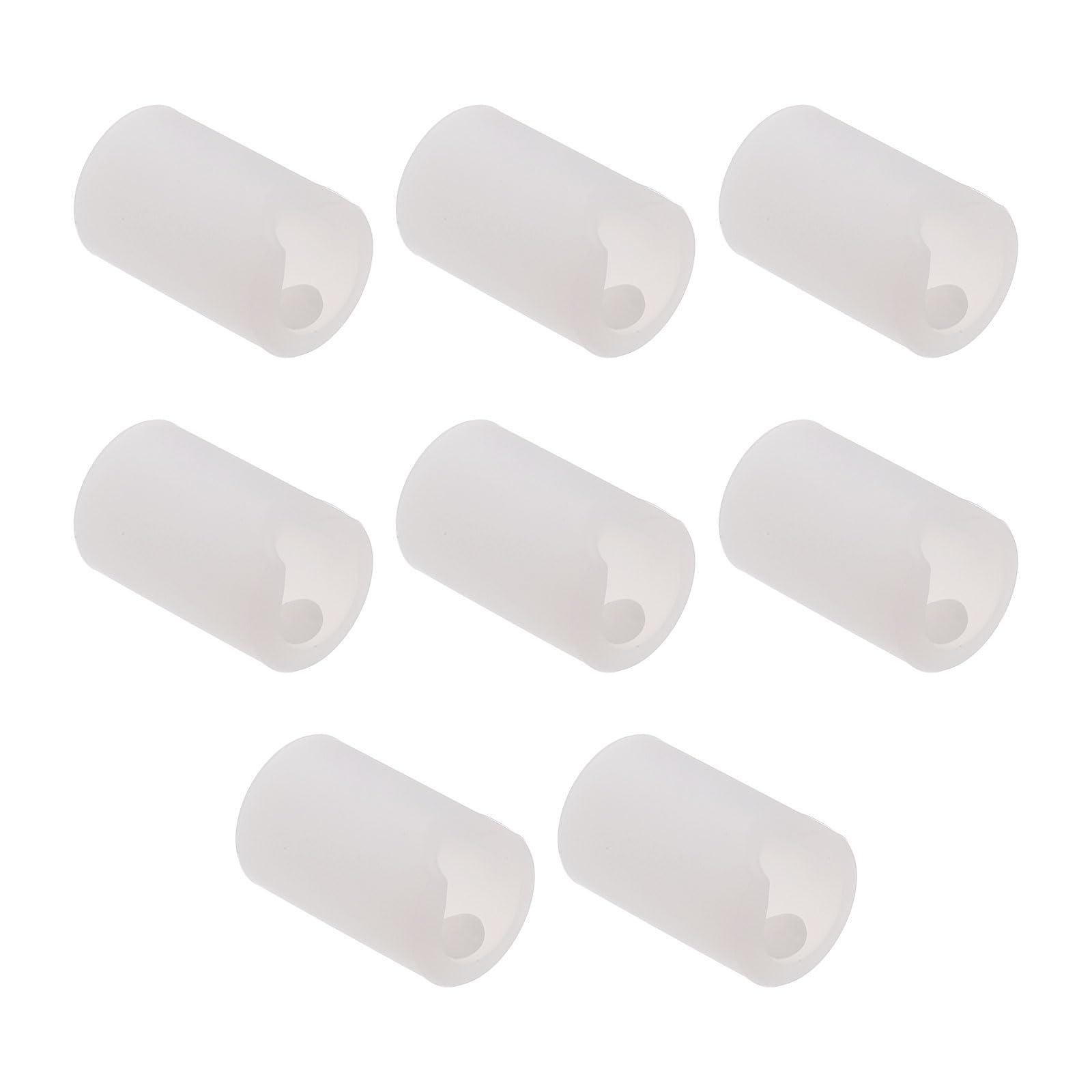 sourcing map 8 Pcs Round Silicone Cabinet Handle Corner Guards, Door Handle Safety Soft Edge Protector, Anti Collision Corner Drawer Bumpers for Table, Wardrobe, Furniture Handles, Frosted