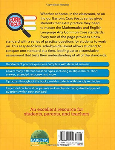 Core Focus Grade 5: Test Practice for Common Core (Barron's Core Focus) - Image 2