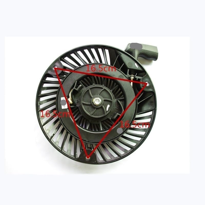 JuzeLY Arrancador de Retroceso (trinquete de Varilla de Hierro) for cortacésped Brig-GS Str-atton DOV DOV700 DOV750 793470 7989009 593958, Arranque Manual