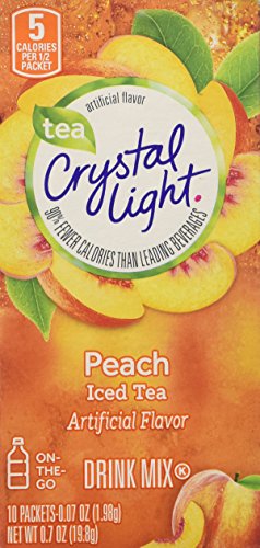 Crystal Light Drink Mix On The Go  2 cajas, 10 sobres por caja  Añadir a vaso o botella de agua