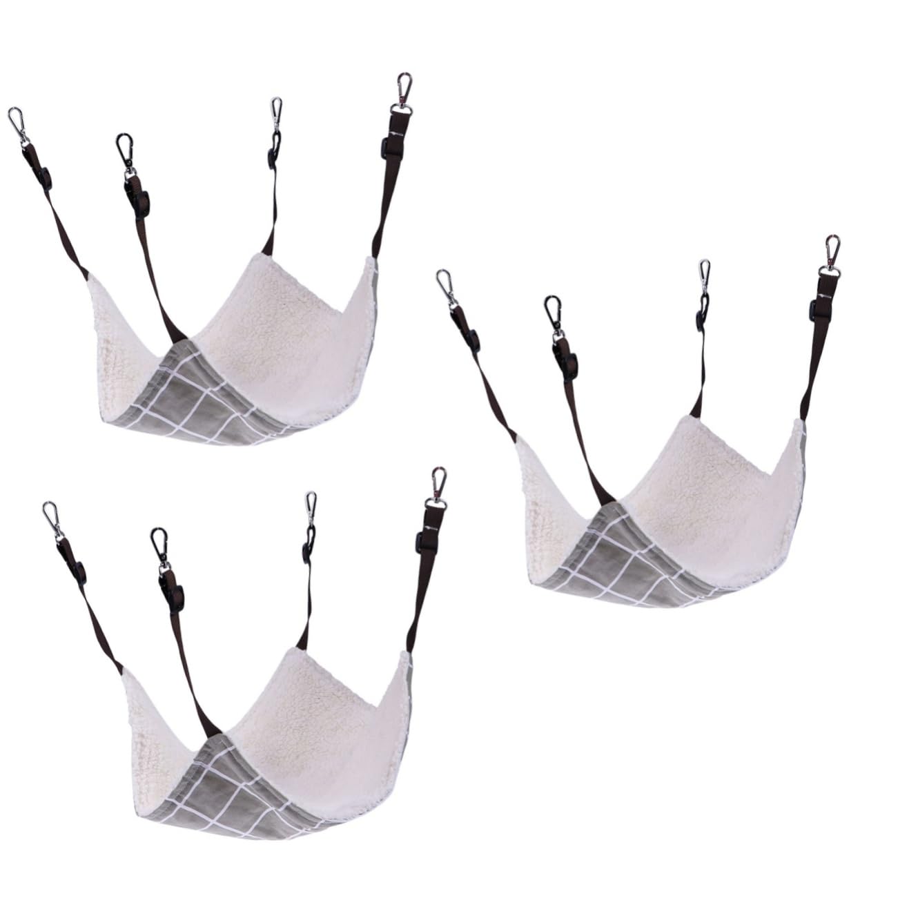 Beaupretty 3pièces Hamac pour Chats Double Couche Toile Lit Suspendu Chaud Et Respirant Panier Confortable pour Chats Et Chiens De Petite s