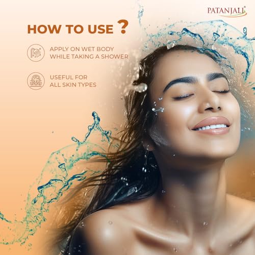 Image of Patanjali Shower Gel 250ml (Pack of 2), for Refreshing and Cleansing the Skin with Natural Ingredients for Daily Use