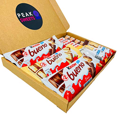 Peak Sweets Happy Hippos Kinder Bueno Chocolate Hamper Box - Kinder Hamper met 9 Chocolade Bulk Selectie van Chocolade… - Image 3
