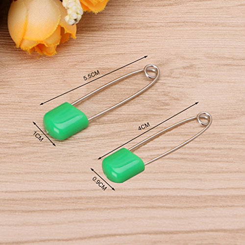 20Pcs Baby Infant Child Cloth Nappy Diaper Pins Safety Locking Holder Colorful Safety Pins Heavy Duty 2 Inch