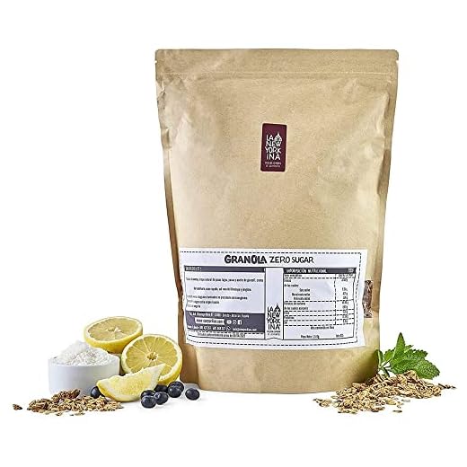 Granola sin Azúcar - 1,5 Kilos - Horneada con Crema de Cacahuete - Contiene Copos de Avena Integrales - Ingredientes Naturales - Proceso 100% Artesano - La Newyorkina