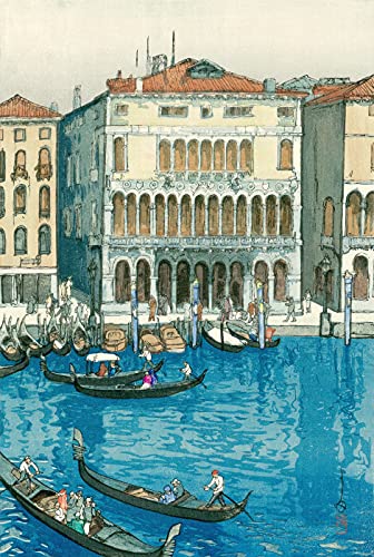 絵画　ヴェネチア Amazon.com: Japanese Art Print - Canal in Venice (Venisu No Unga